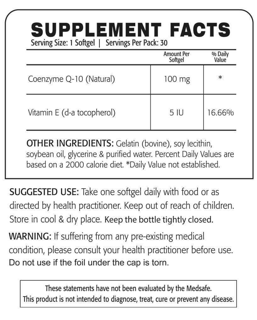 ONC CO Q 10 TECH 100MG SOFTGEL