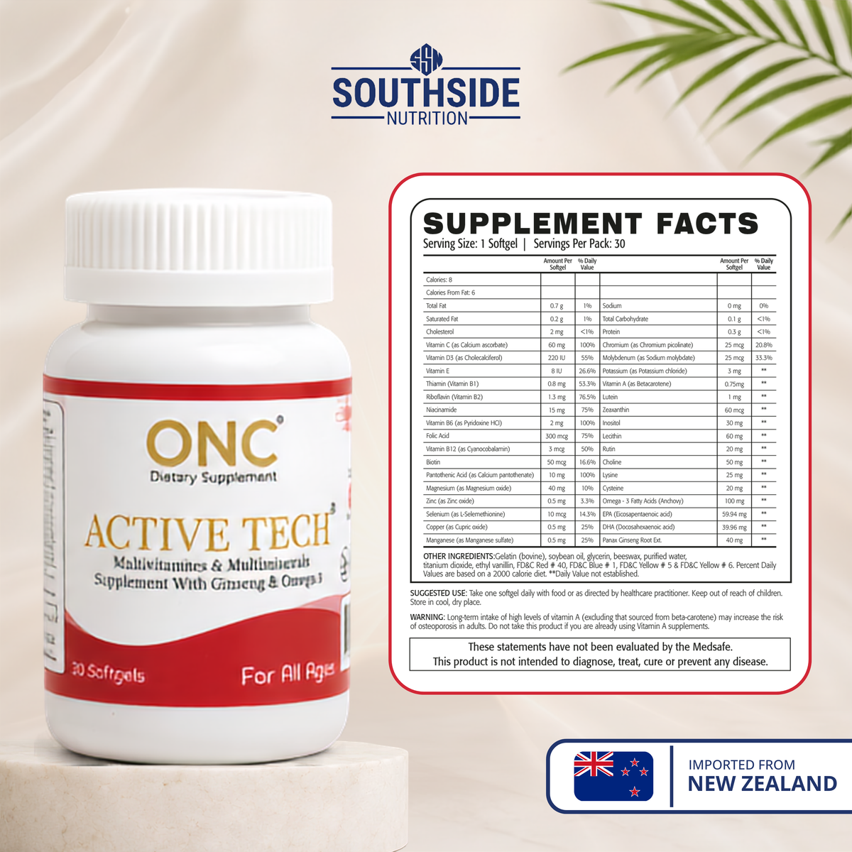 ONC ACTIVE TECH SOFTGEL