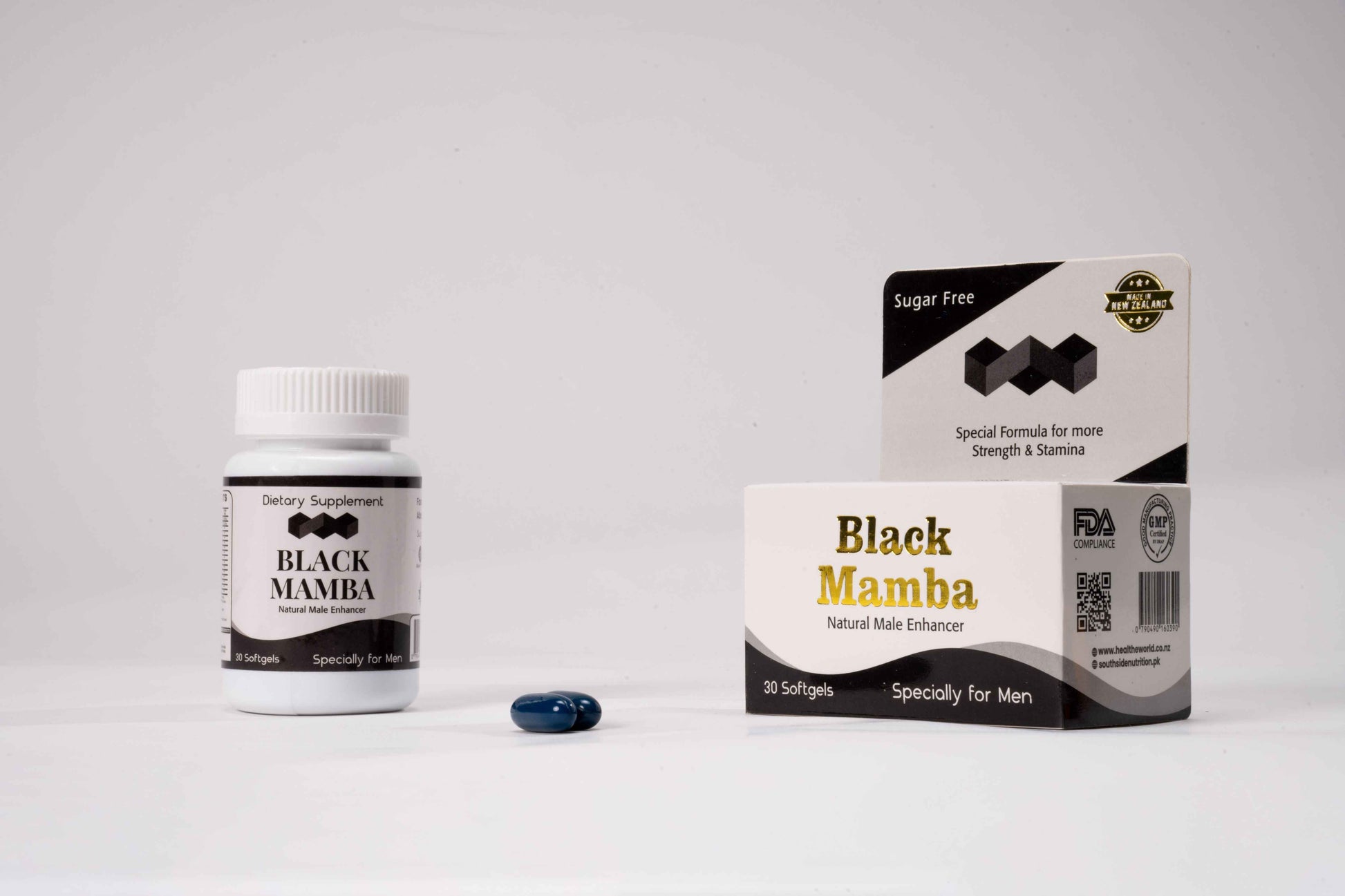 Male Enhancement and Stamina Supplement | Black Mamba Softgel ...