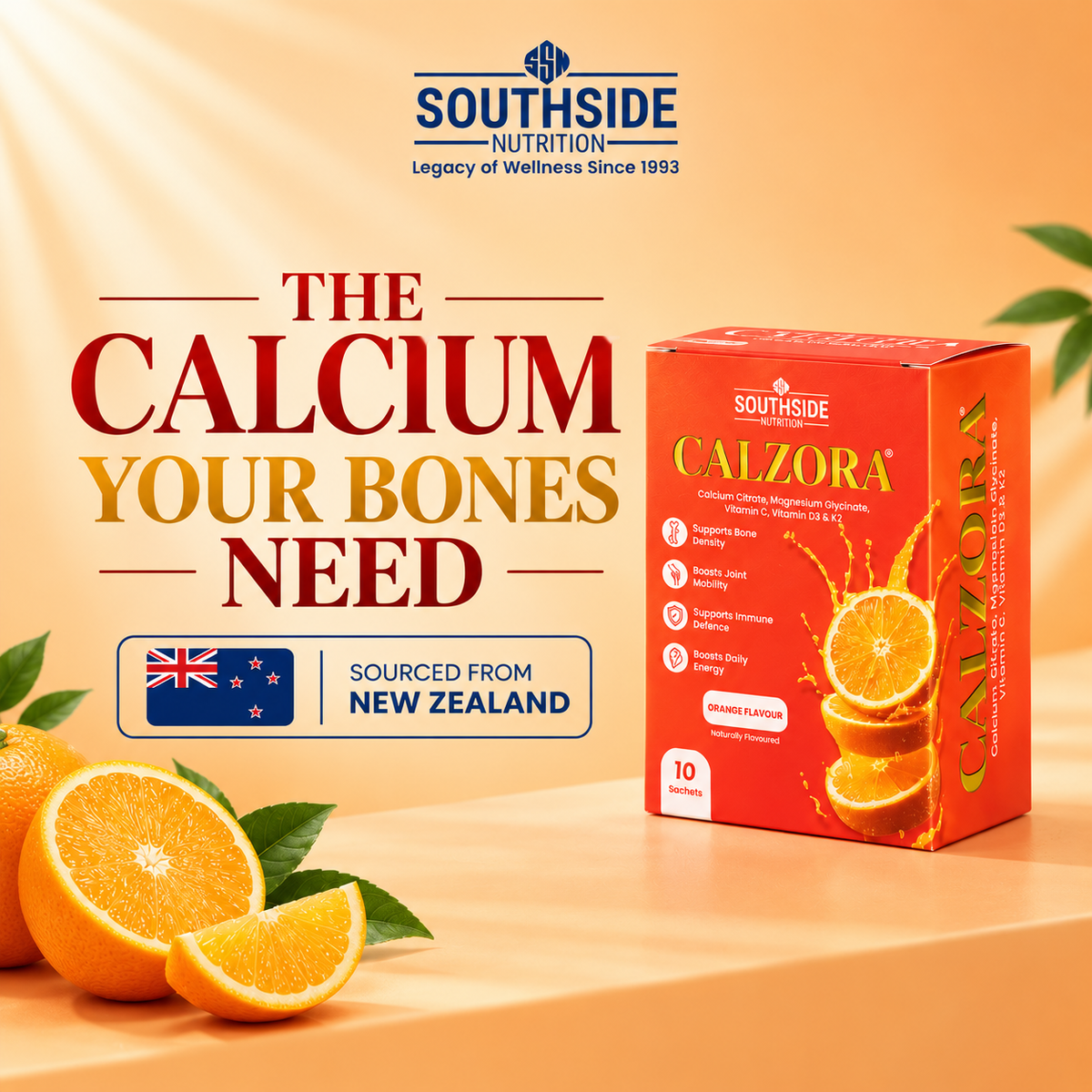 CALZORA® – Calcium Citrate Effervescent Sachets